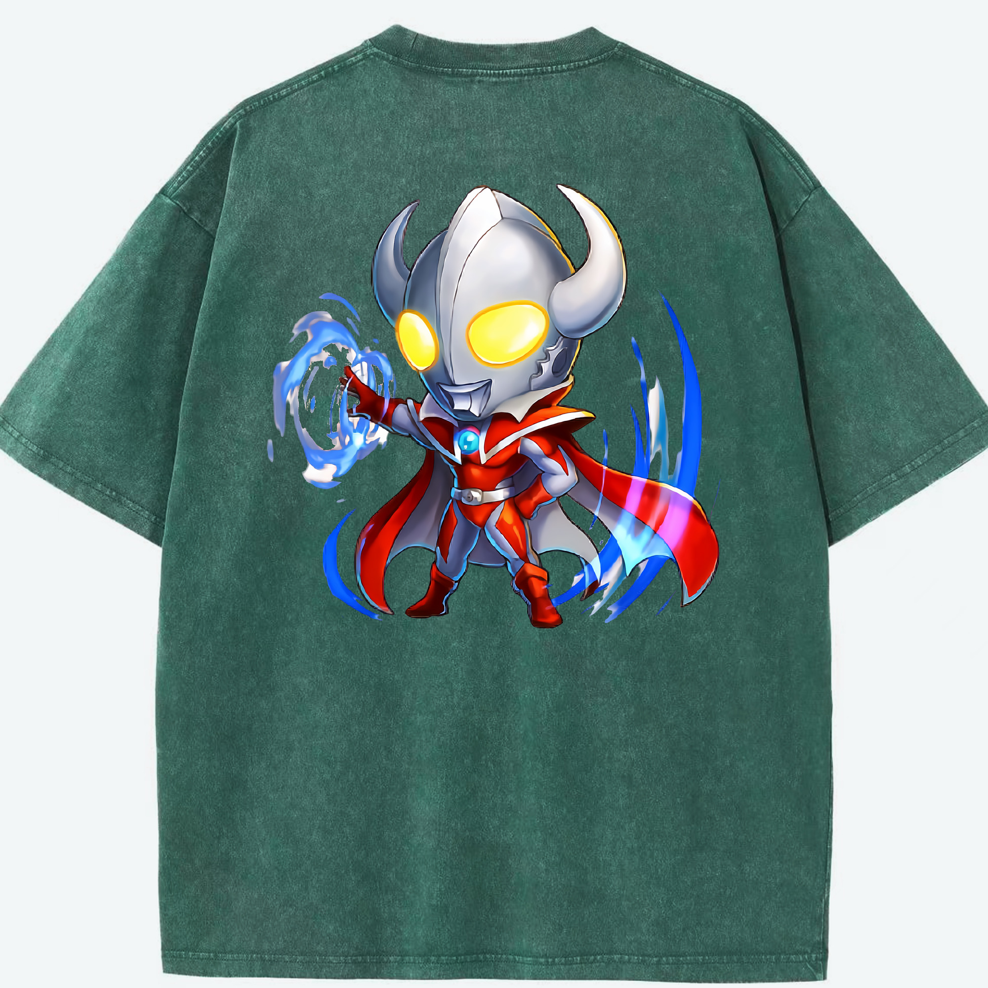 （画像用） ウルトラマン Ultraman 綿100% ヴィンテージ風 半袖Tシャツ（背面プリント）